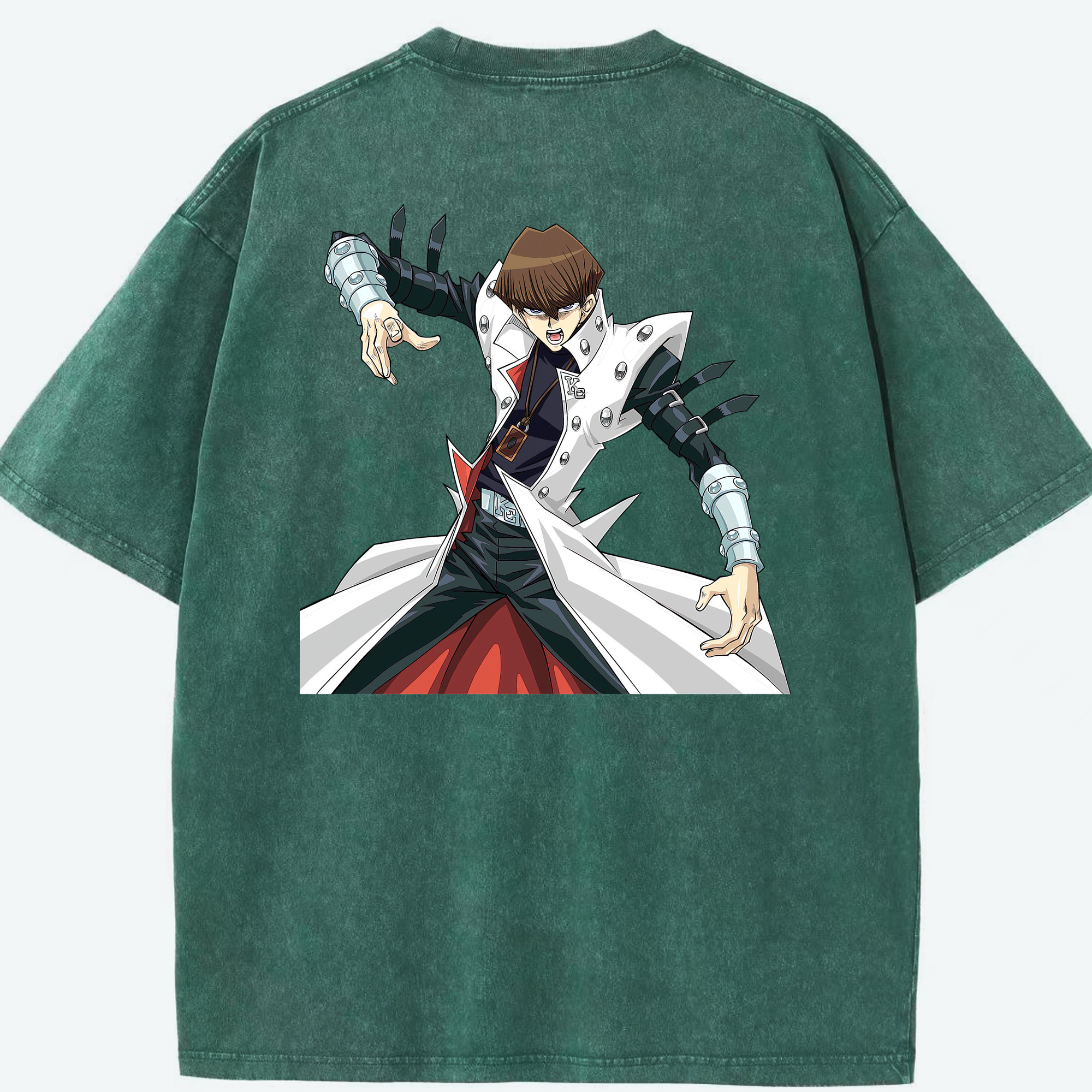 （画像用） 遊☆戯☆王 Yu-Gi-Oh! 綿100% ヴィンテージ風 半袖Tシャツ（背面プリント）
